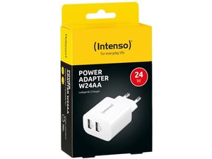 Intenso Punjač kućni, 2 x USB-A, 2.4A, 24W