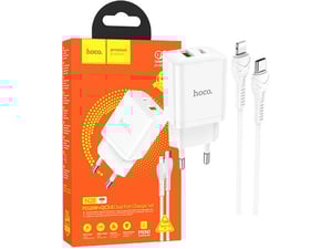 Hoco Punjač kućni sa Lightning kablom, brzi, PD20W, QC3.0