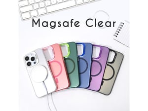 Torbica Magsafe Clear za iPhone 13 Pro Max 6.7 zelena