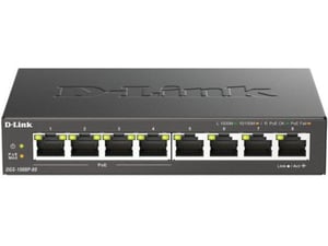 D-Link LAN Switch DGS-1008P/E 10/100/1000 8port -4Poe