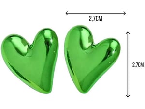 Etnoria minđuše HeartBeat, rave sjajne, holo festivalski nakit, nerđajući čelik i akril