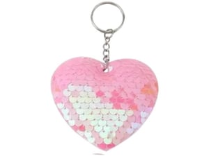 Etnoria Spark privezak za ključeve u obliku srca sa šljokicama, ručno izrađen modni dodatak