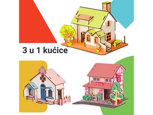 Čarolija shop 3u1 slagalice Kućice