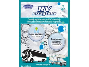 Dobre bakterije Šumeće tablete za kamperske, autobuske i ostale hemijske toalete RV FizzyTabs