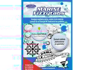 Dobre bakterije Šumeće tablete za brodske toalete Marine FizzyTabs