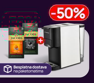 Hyundai aparat za kafu 2u1 HY-513K + 2 pakovanja Jacobs kapsula na shoppster