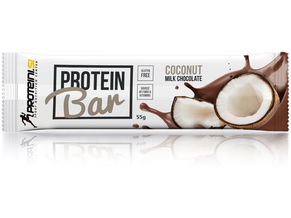 Proteini.si Proteinska čokoladica Kokos mlečna čokolada 55gr