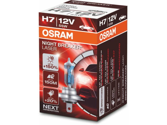 Osram Sijalica H7 12V 55W Night Breaker laser 150 % kutija