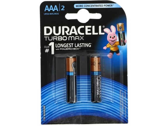 Duracell Baterije Turbo Duralock AAA 2kom