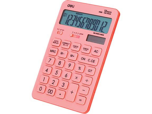 Deli Kalkulator stoni Pink Macaron 839959