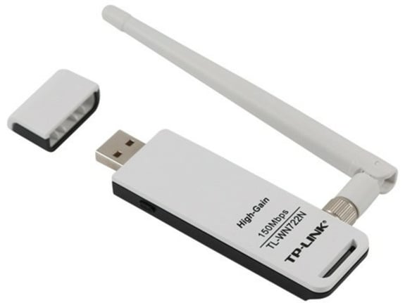 TP-Link Wi-Fi USB Adapter 150Mbps High Gain, USB 2.0, 1x eksterna antena