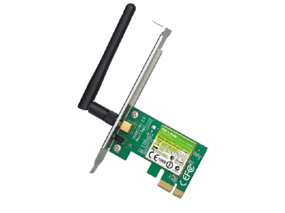 TP-Link PCI Express Adapter Wi-Fi TL-WN781ND 150Mbps, Qualcomm, 2.4GHz, 802.11b/g/n, 1x antena