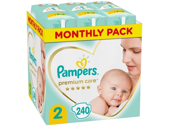 Pampers Premium Care pelene mesečno pakovanje S2 (240)