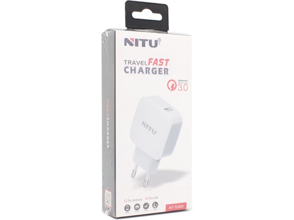 Nitu Kućni punjač 3.0 USB sa iPhone lightning kablom NT-TC003F QC