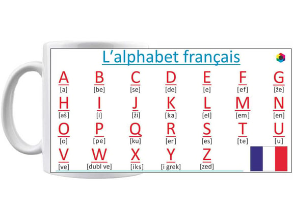 Sohograph Šolja - Francuski alfabet
