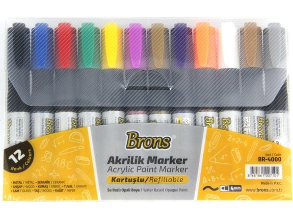Nova Color Akrilni markeri 12 boja BR-4000
