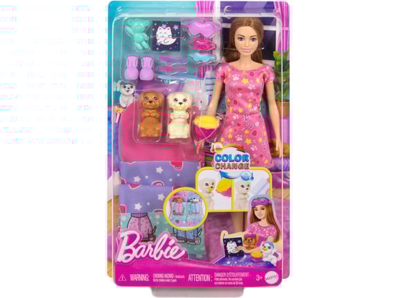 Barbie Lutka Pidžama party sa kucom HXN01