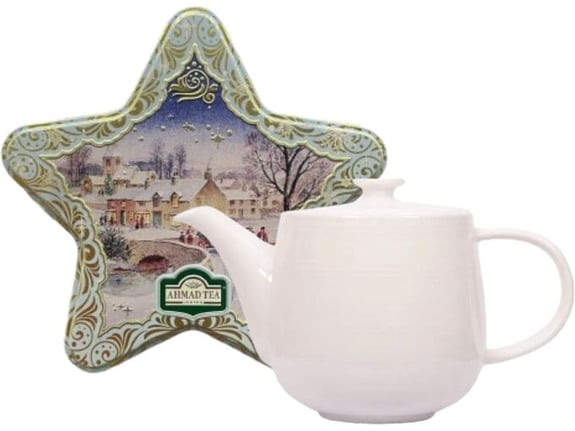 Ahmad Set čajnik 700ml i čaj Star caddy English breakfast 60g