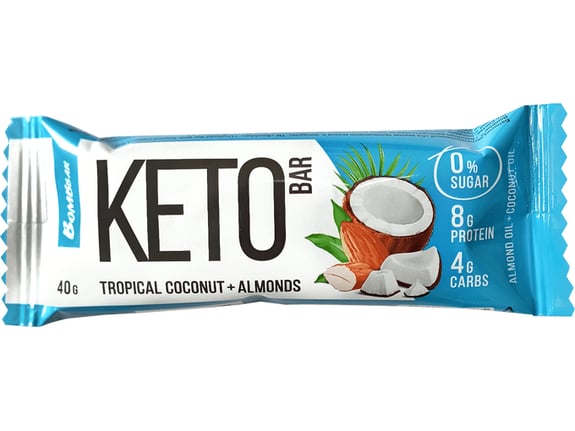 Bombbar Keto bar Nepreliveni bar sa tropskim kokosom i bademom 40g