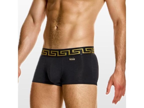 Modus Vivendi bokseri sa zlatnim uzorkom na pojasu muški crna - M