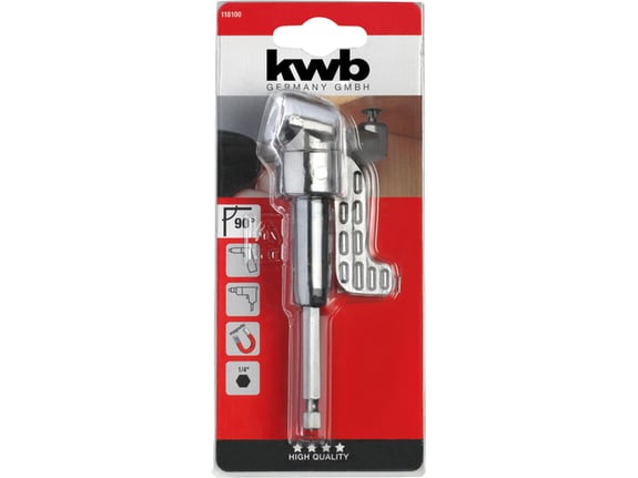 Kwb Ugaoni adapter za burgije/nastavke | SB 1/4" HEX ugao 90 stepeni