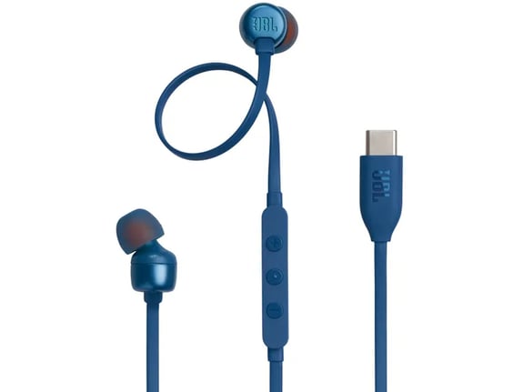 JBL Žičane slušalice JBLT310CBLU