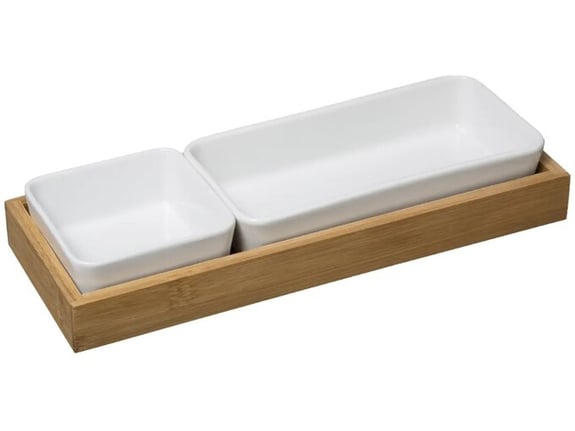 Secret de Gourmet Set činija za predjelo porcelan/bambus