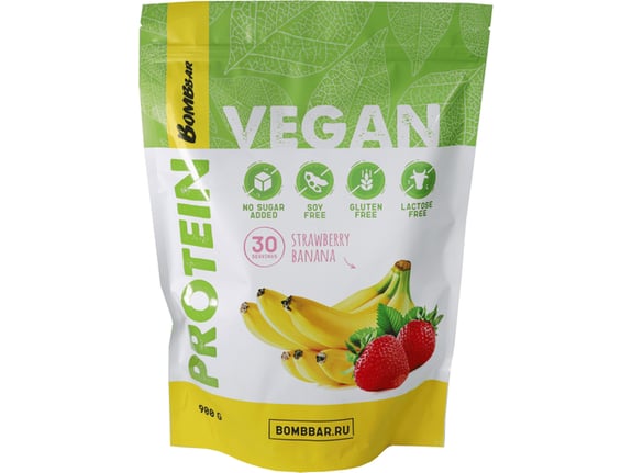 Bombbar Vegan protein Jagoda Banana smuti 900g