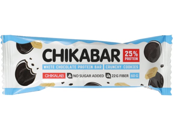 Chikalab Preliveni proteinski bar sa punjenjem Chikabar Crunchy cookies 60g