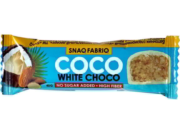 Snaq fabriq Proteinski bar Kokos bela čokolada 40g