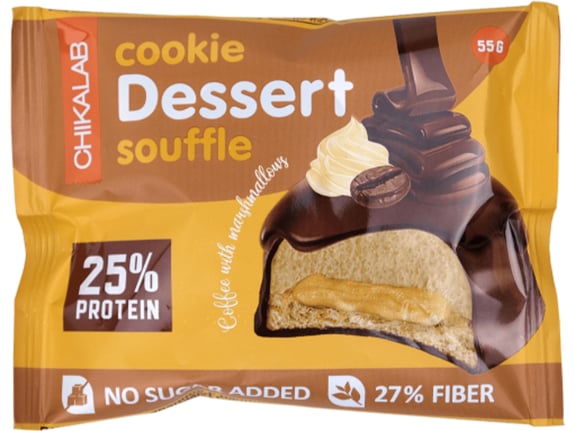 Chikalab Proteinski kolačić Souffle Kafa 55g