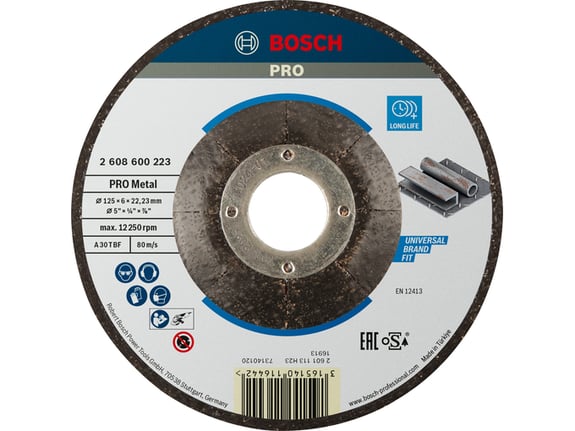 Bosch Brusna ploča 125x6 mm PRO Metal