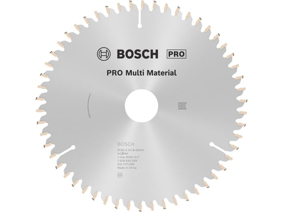 Bosch List kružne tester 190×2,4×30 mm PRO Multi material