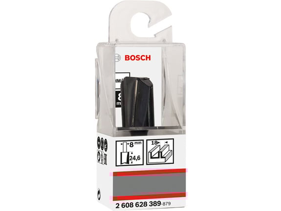 Bosch Ravno glodalo 8 mm, D1 18 mm, L 24,6 mm, G 56 mm