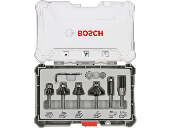 Bosch Set glodala 6kom Trim&Edging 8mm