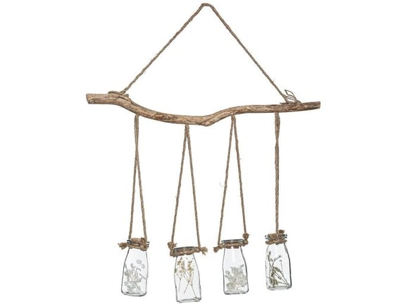 Atmosphera Viseća vaza set 4x1 suvo cveće