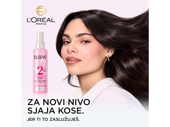 L'Oreal Paris Serum u spreju za beživotnu kosu bez sjaja Elseve Glycolic Gloss 150ml