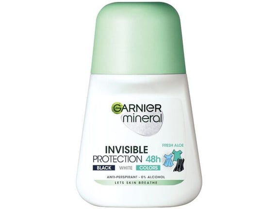Garnier Roll-on Mineral Deo Invisible Black White&Colors Fresh Aloe 50ml