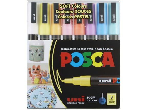Uni Set PC-5M Posca pastelne boje 8/1 302422329