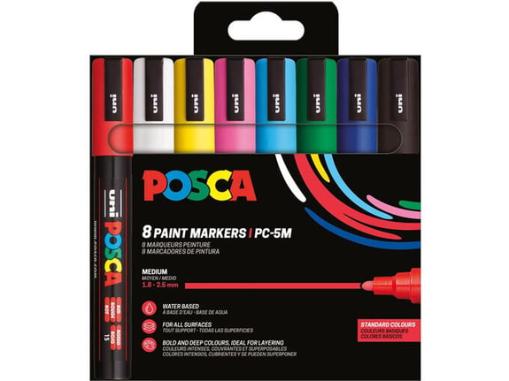 Uni Set PC-5M Posca sortirane boje 8/1 302422326