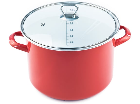 Fackelmann Lonac+stakleni poklopac 24cm emajl 7.5l