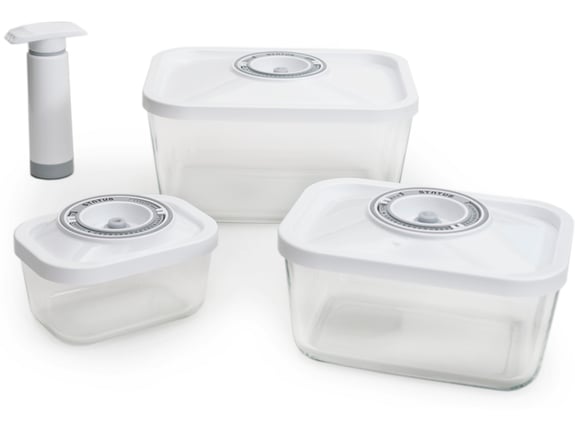 Status Staklene vakuumske posude četvorodelni set