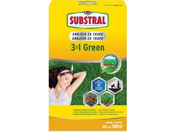 Substral Đubrivo za travu 3 u 1 green, 2 kg