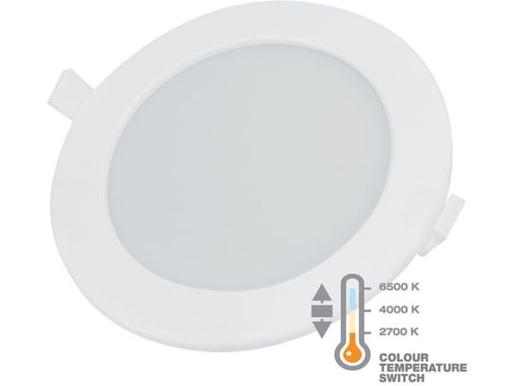 Commel LED panel okrugli ugradni CCT sklopka 12W