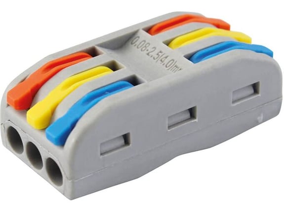 Commel Brza klema 3-3 0,08-4 mm2 5 komada