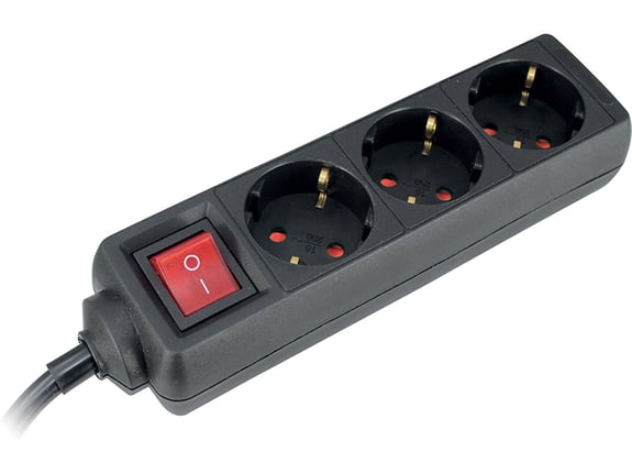 Commel Produžni kabl 3 utičnice sklopka 16A 3500W 5m H05VV-F 3G1,5