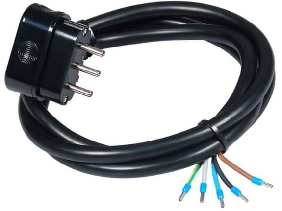 Commel Priključni kabl trofazni 16A 400V 10000W 2m H05VV-F 5G2,5