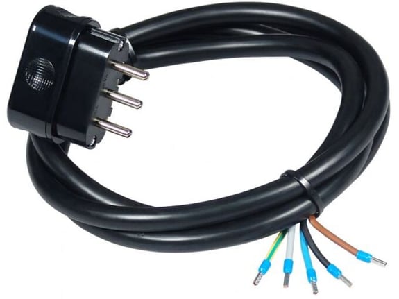 Commel Priključni kabl trofazni 16A 400V 10000W 2m H05RR-F 5G2,5