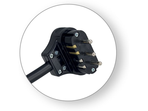 Commel Priključni kabl trofazni 16A 400V 10000W, 3m H05RR-F 5G2,5