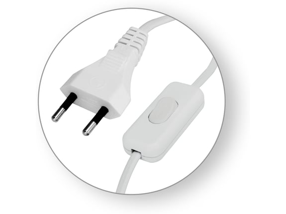 Commel Priključni kabl za rasvetu sa sklopkom 2m H03VVH2-F 2x0,75